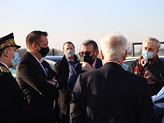 Visite ministérielle du Secrétaire d'État au Ministère de la Cohésion des territoires, chargé de la Ruralité, Joël Giraud du lundi 1er mars 2021. - Agrandir l'image (fenêtre modale)