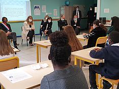 Visite ministérielle pour la Cité Educative - Agrandir l'image (fenêtre modale)