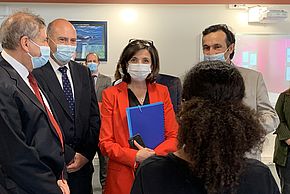 Visite de la secrétaire d'Etat chargée de l’Education prioritaire