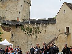 foule devant le château - Agrandir l'image (fenêtre modale)