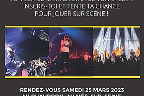 Affiche de l'Appel à candidatures Concert Inter-Lycées 2023