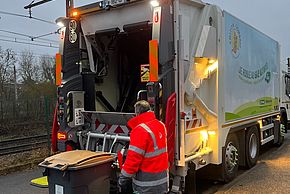 Collecte des ordures, Smitom Lombric, camion poubelle
