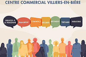 Affiche du Forum de l'Emploi de Villiers-en-Bière, mercredi 22 mars 2023 - Agrandir l'image