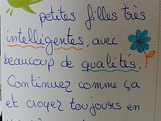 Semaine de la Persévérance Scolaire, Mot d'encouragement des parents - Agrandir l'image (fenêtre modale)