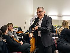 Dans les coulisses du Concert de l'Orchestre Melun Val de Seine au Mas le 18 décembre 2022 - Agrandir l'image (fenêtre modale)