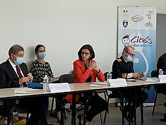 Visite officielle Cité Educative Melun Val de Seine en présence de Nathalie Elimas, Secrétaire d'Etat chargée de l’Education prioritaire - Agrandir l'image (fenêtre modale)