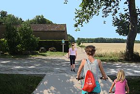 Photomontage de la future liaison douce reliant Melun et Maincy