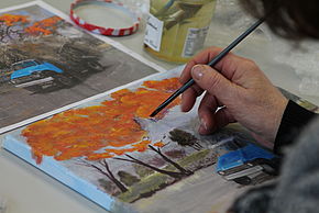 Cours d'acrylique - Agrandir l'image