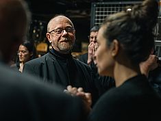 Jean-Michel Despin dans les coulisses du Concert de l'Orchestre Melun Val de Seine au Mas le 18 décembre 2022 - Agrandir l'image (fenêtre modale)